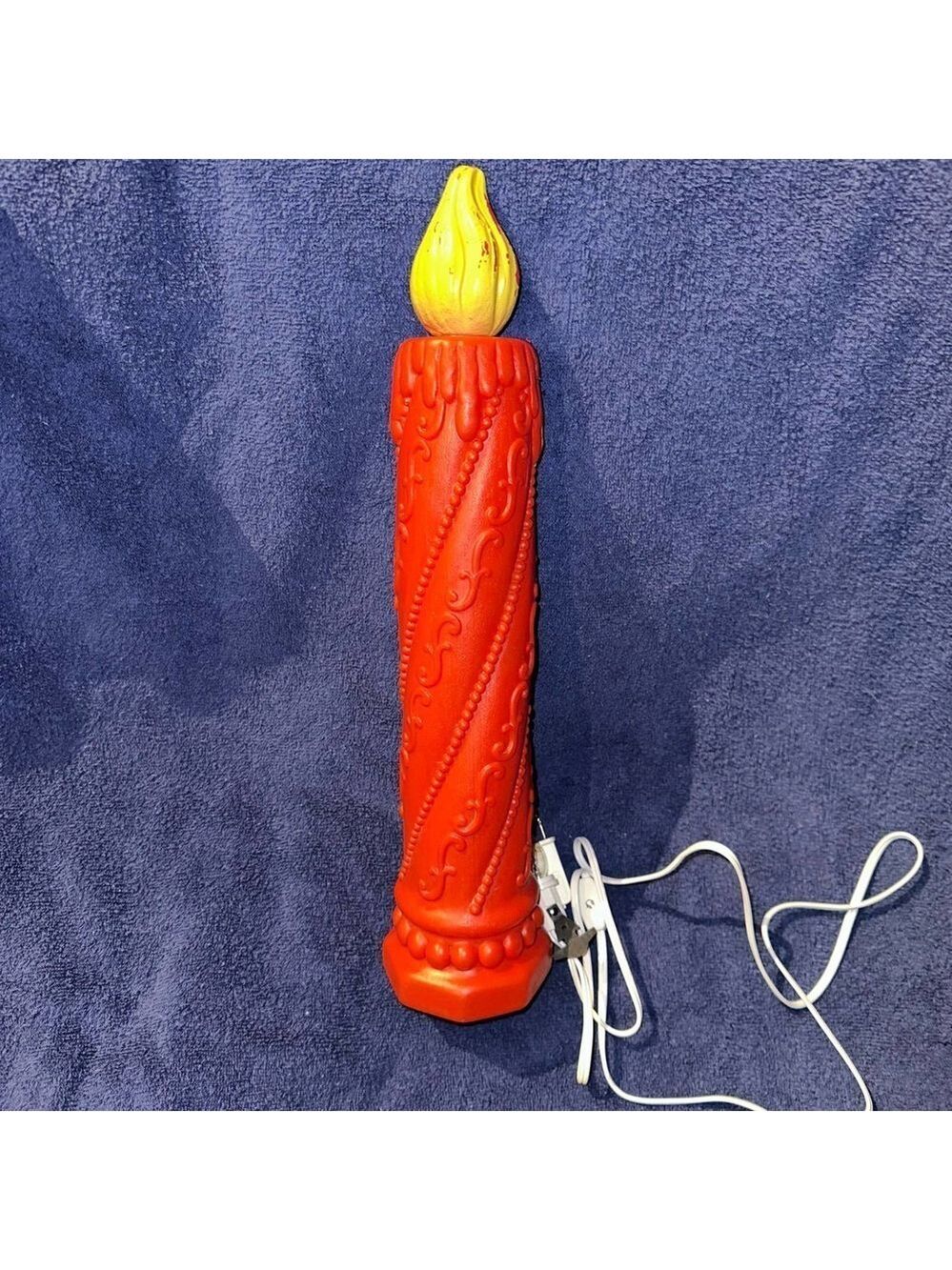 Vintage Poloron Products Inc 18” Blow Mold Christmas Candle